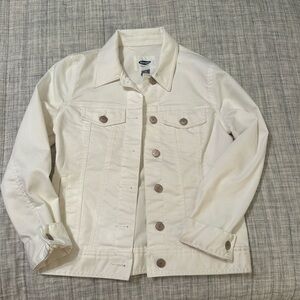 Old Navy White Denim Jacket